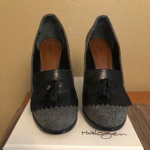 Halogen black and white heels size 10